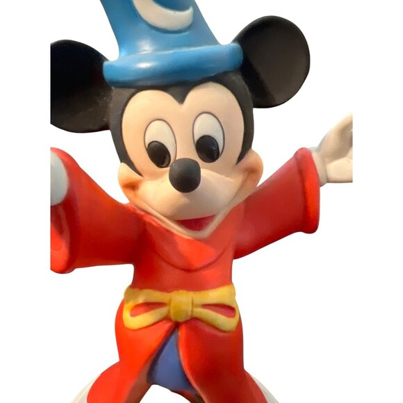 Vintage Disney Mickey Mouse Sorcerers Apprentice Figurine Ceramic Mexico Estate - Picture 2 of 6